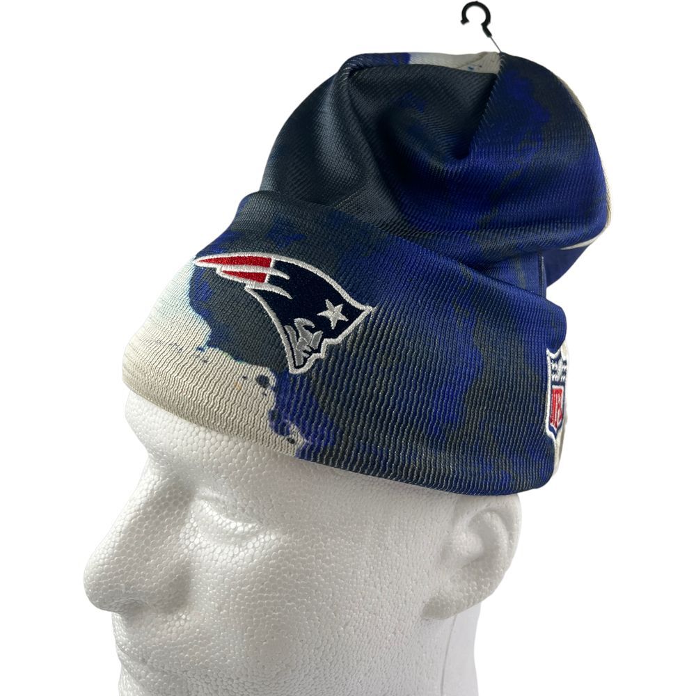 New England Patriots New Era NFL On-Field Blue ink‎ Beanie Tie Dye Knit Hat